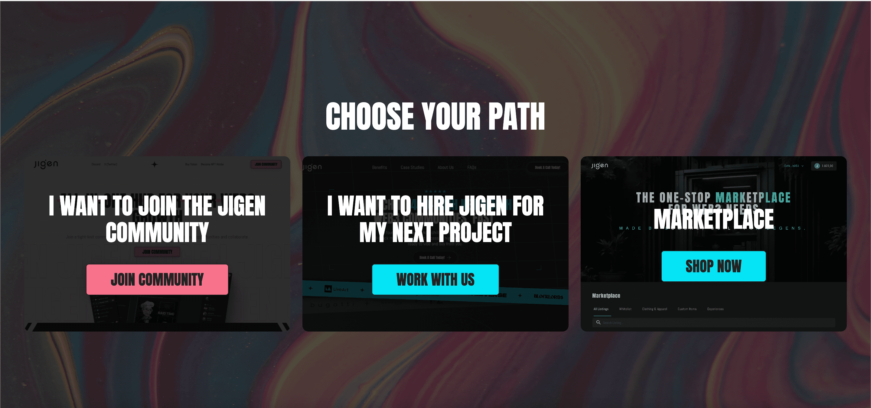 Jigen (NFT Marketplace) screenshot 1 of 1